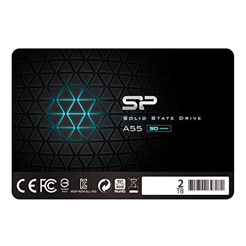 כונן קשיח Silicon Power A55 בגודל 2.5 אינץ', 2TB, SATA TLC SSD