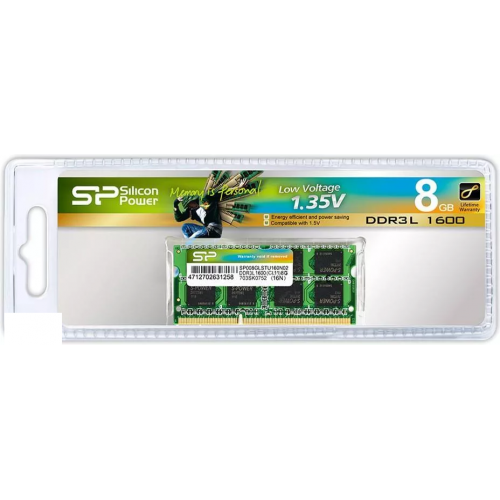 זיכרון RAM Silicon Power DDR3 Sodimm 8Gb/1600Mhz