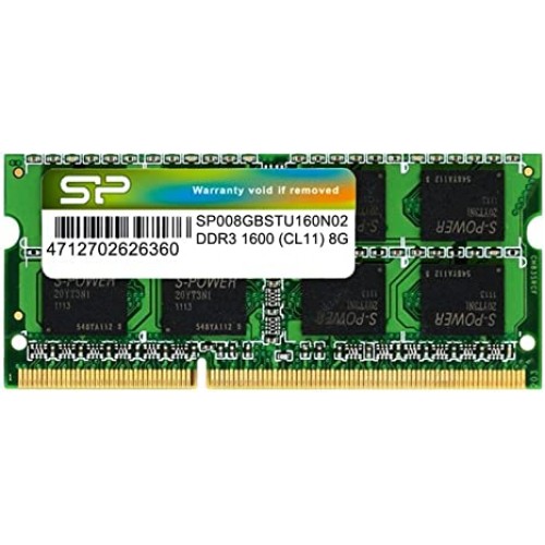 זיכרון RAM Silicon Power DDR3 Sodimm 8Gb/1600Mhz